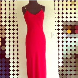 Red evening dress